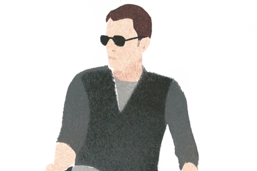 Radfahrer ADFC Radfahrer frontal Illustration