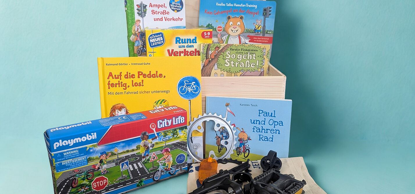 ADFC SH-"Flitzekiste" - von Playmobil bis Fahrradteile-Tastspiel